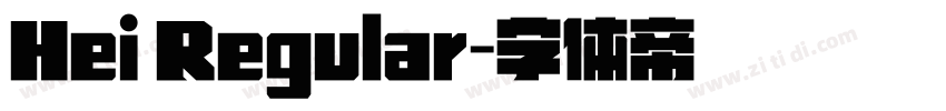Hei Regular字体转换